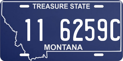 MT license plate 116259C