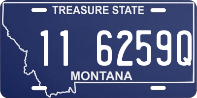 MT license plate 116259Q
