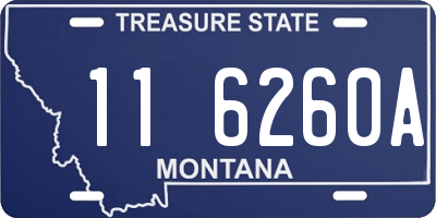 MT license plate 116260A