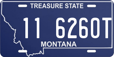 MT license plate 116260T
