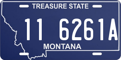 MT license plate 116261A
