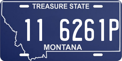 MT license plate 116261P
