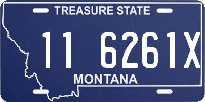MT license plate 116261X