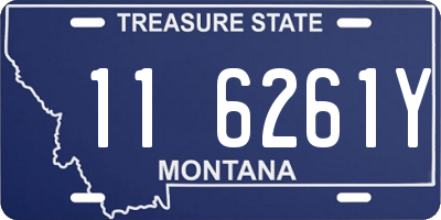 MT license plate 116261Y