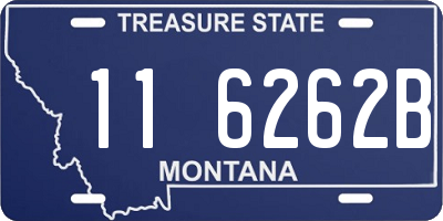 MT license plate 116262B
