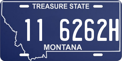 MT license plate 116262H
