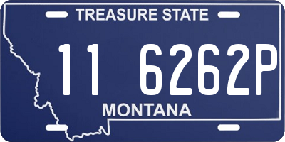 MT license plate 116262P