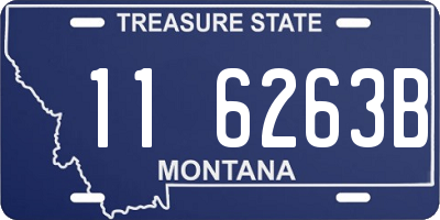 MT license plate 116263B