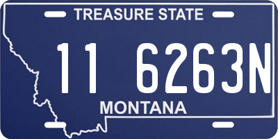 MT license plate 116263N