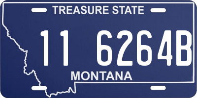 MT license plate 116264B