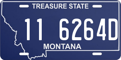 MT license plate 116264D