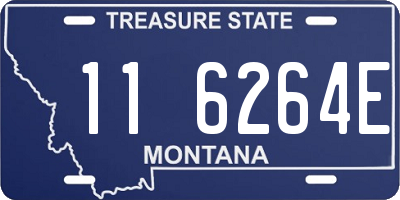 MT license plate 116264E