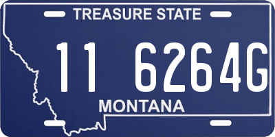 MT license plate 116264G