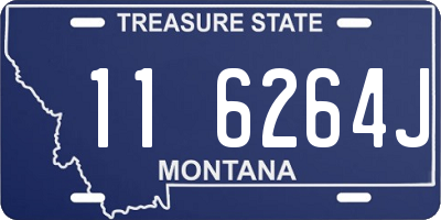 MT license plate 116264J