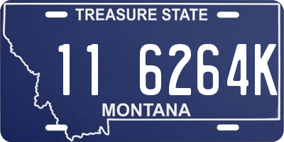MT license plate 116264K