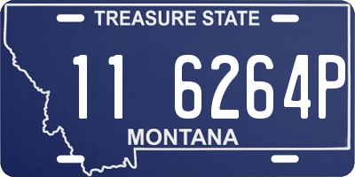 MT license plate 116264P