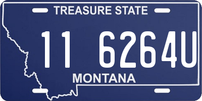 MT license plate 116264U