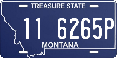 MT license plate 116265P