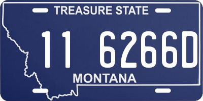 MT license plate 116266D