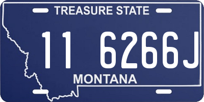 MT license plate 116266J