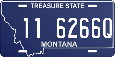 MT license plate 116266Q