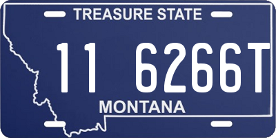 MT license plate 116266T