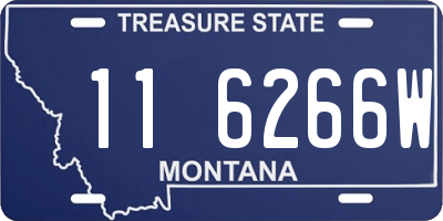 MT license plate 116266W