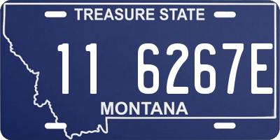 MT license plate 116267E