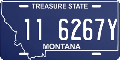 MT license plate 116267Y