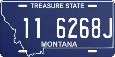 MT license plate 116268J