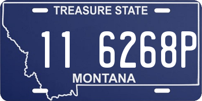 MT license plate 116268P