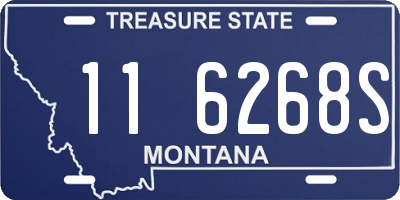 MT license plate 116268S