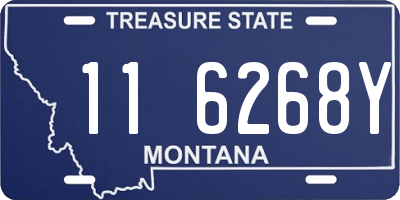 MT license plate 116268Y