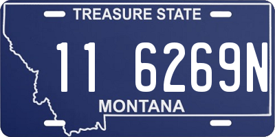 MT license plate 116269N