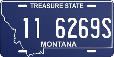 MT license plate 116269S