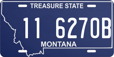 MT license plate 116270B