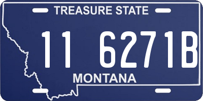 MT license plate 116271B