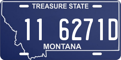 MT license plate 116271D