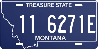 MT license plate 116271E