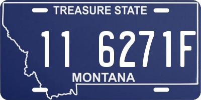 MT license plate 116271F