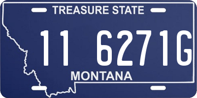 MT license plate 116271G