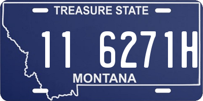 MT license plate 116271H