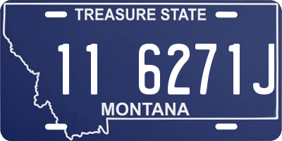 MT license plate 116271J
