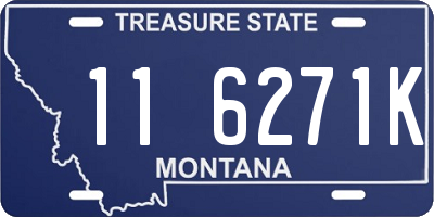 MT license plate 116271K