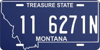 MT license plate 116271N