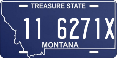 MT license plate 116271X