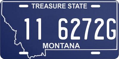 MT license plate 116272G