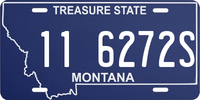 MT license plate 116272S