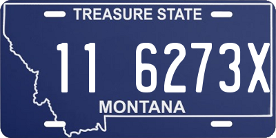 MT license plate 116273X