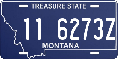 MT license plate 116273Z